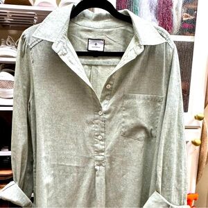 Tuckernuck Green Callahan Shirt Dress